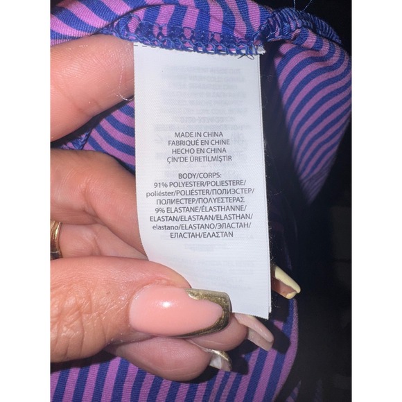 RLX Ralph Lauren men's purple striped polo shirt size‎ XL - Picture 7 of 7